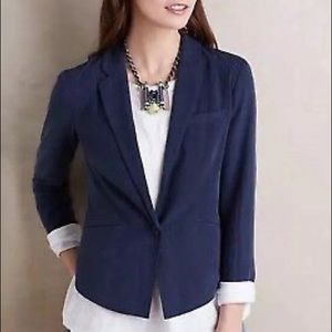 Anthropologie Cartonnier Navy Blazer (size 6)